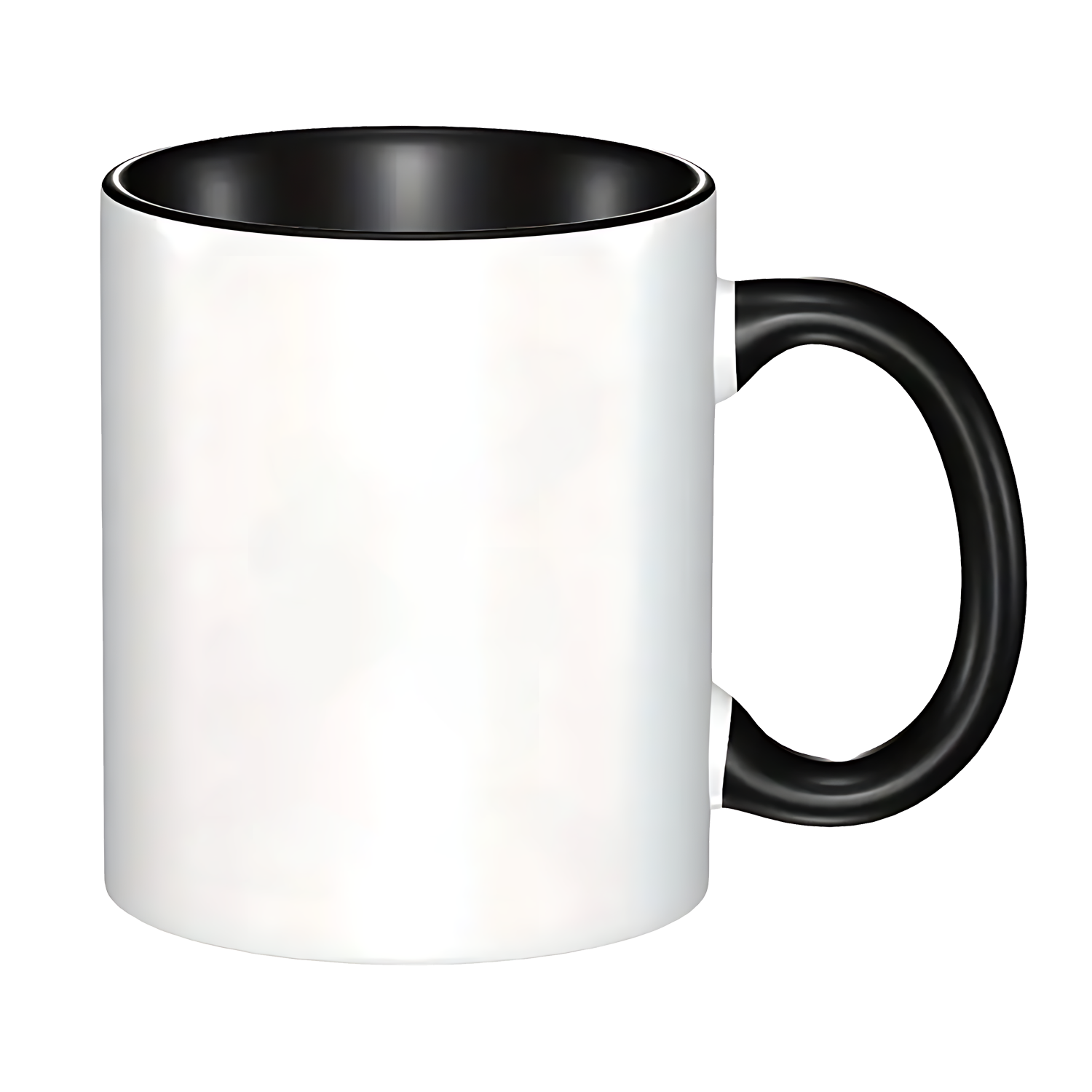 Custom 11oz Two-tone Coffee Mug with 2 Initials and name-BoBo Craft