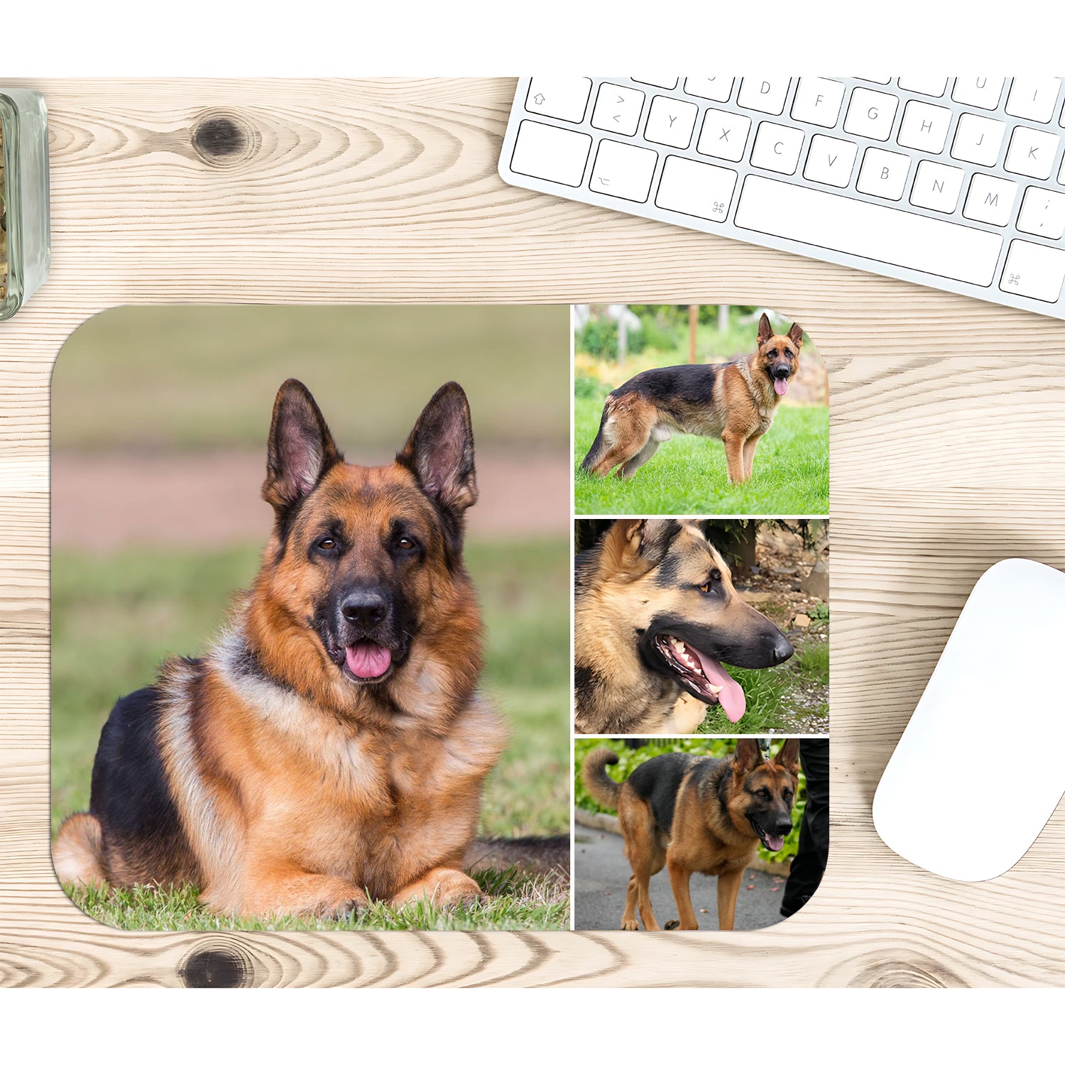 Custom Rectangle Mouse Pad with 4 Photos-BoBo Craft