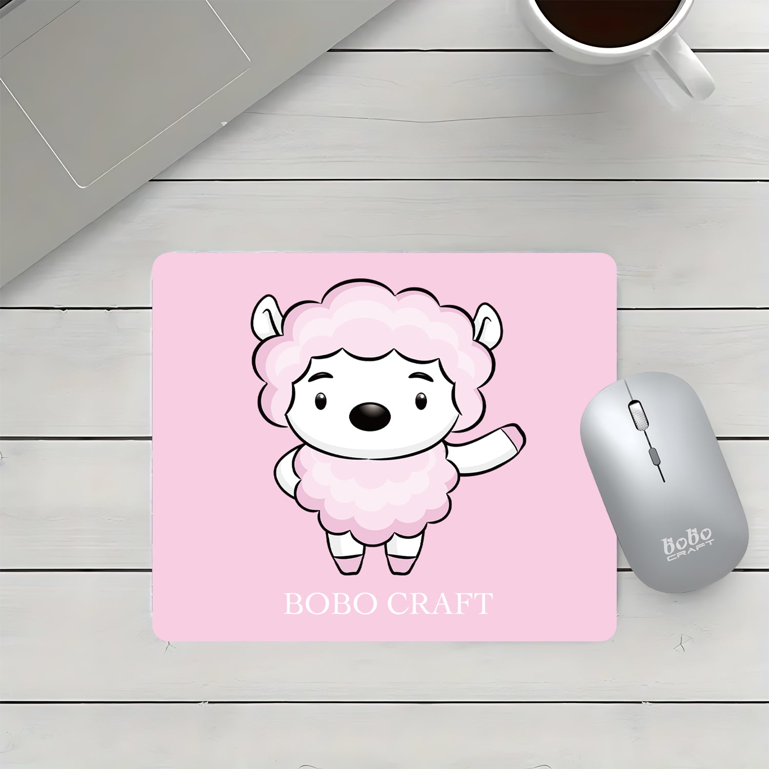 Custom Rectangle Mouse Pad with Cartoon Pattern-BoBo Craft