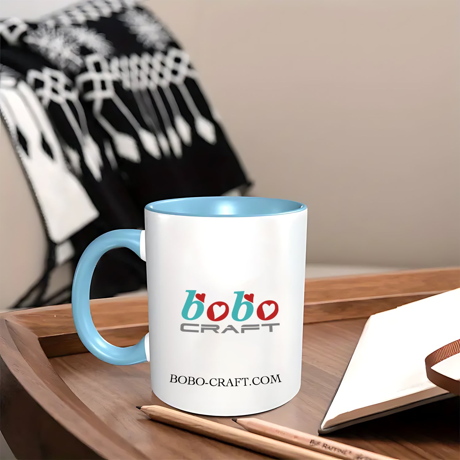 Customize 11oz Two Tone Logo Coffee Mug-BoBo Craft