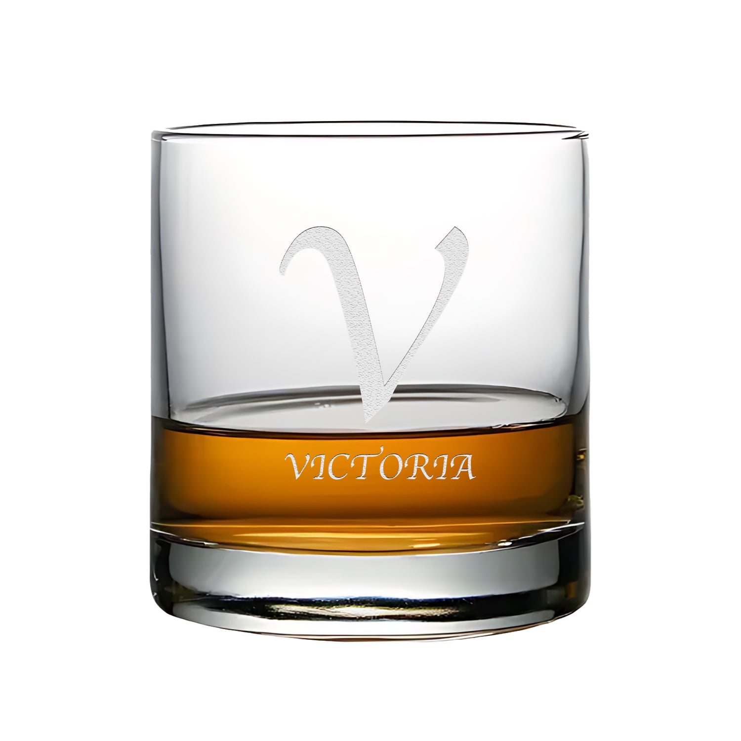 Customize 12OZ Engraved Stemless Wine Whiskey Glass-initial and name-BoBo Craft