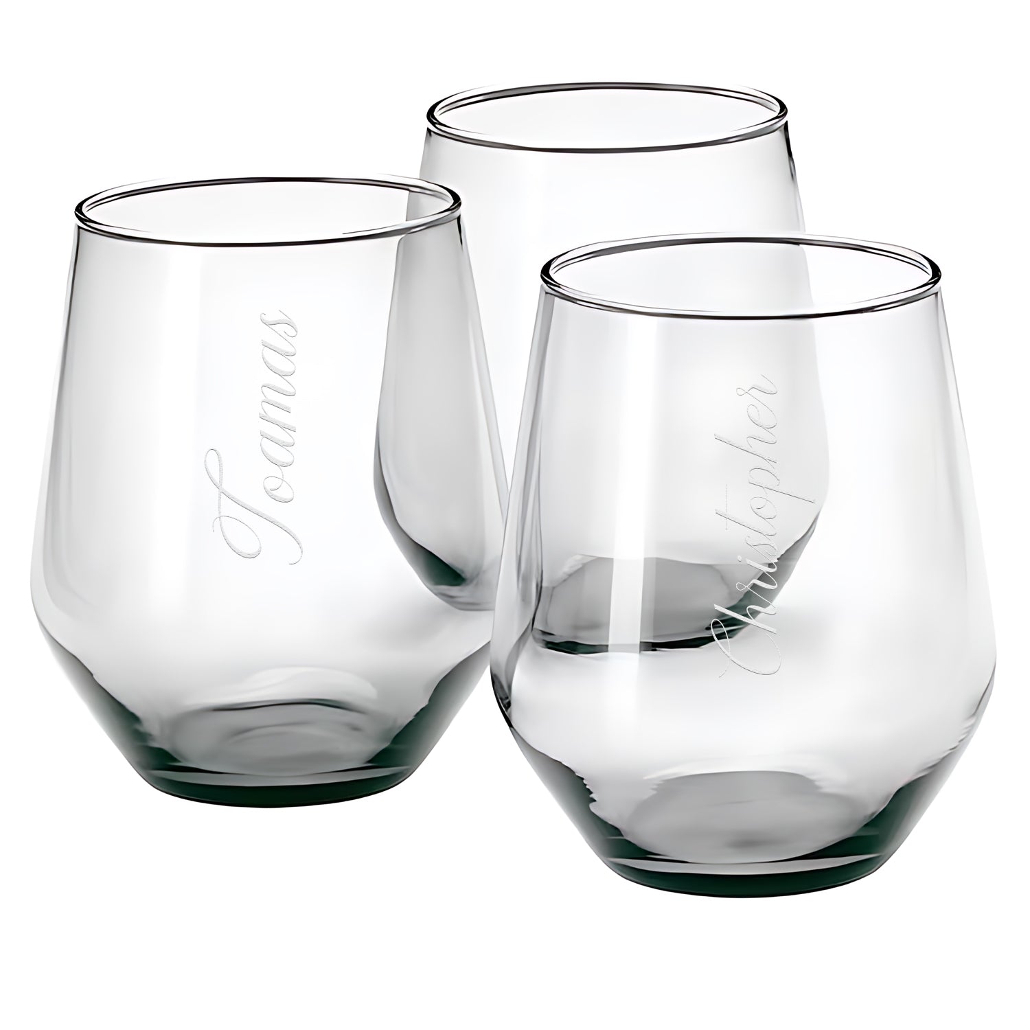 Customize Engraved Stemless Wine Whisky Glass 15OZ-Name-BoBo Craft