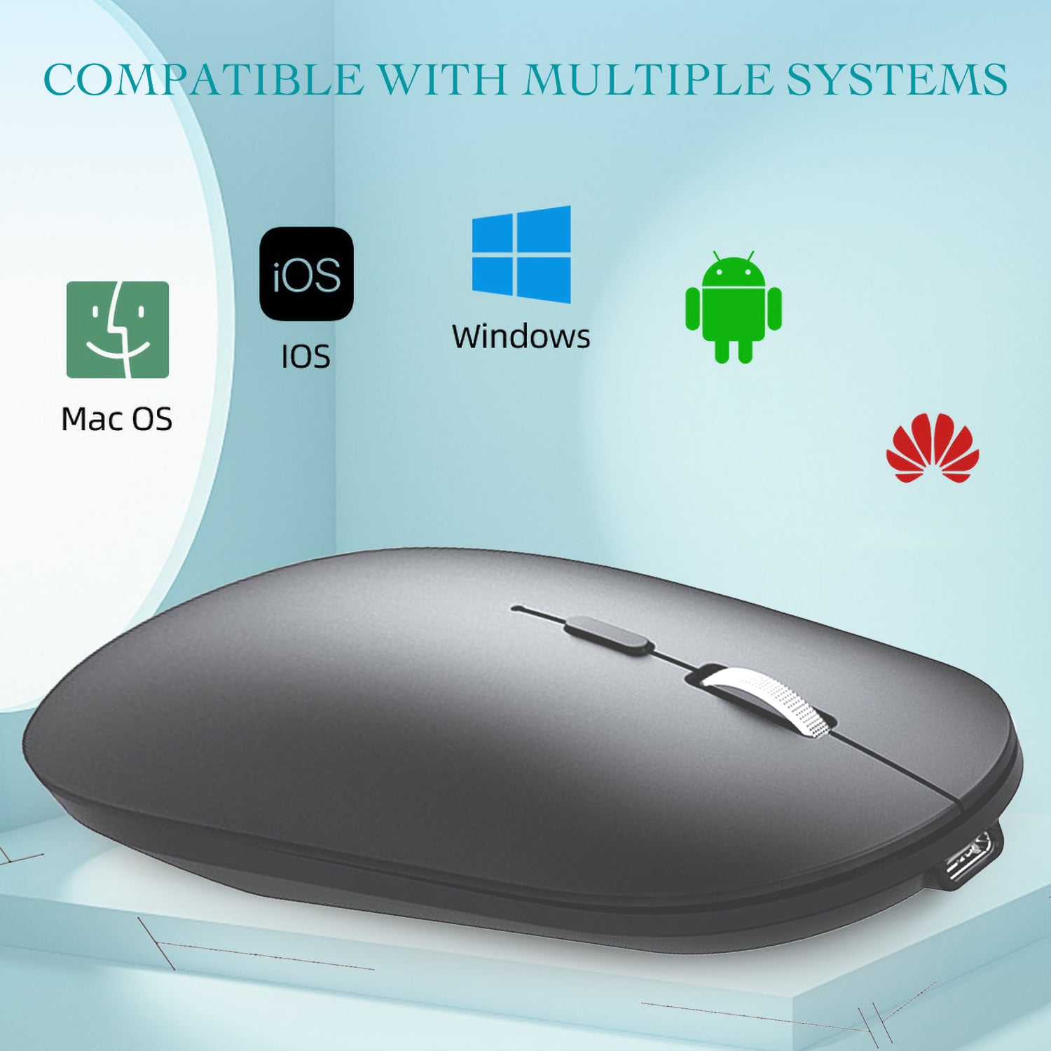 Dual Mode Bluetooth+2.4G Wireless Mouse (Printing Logo)