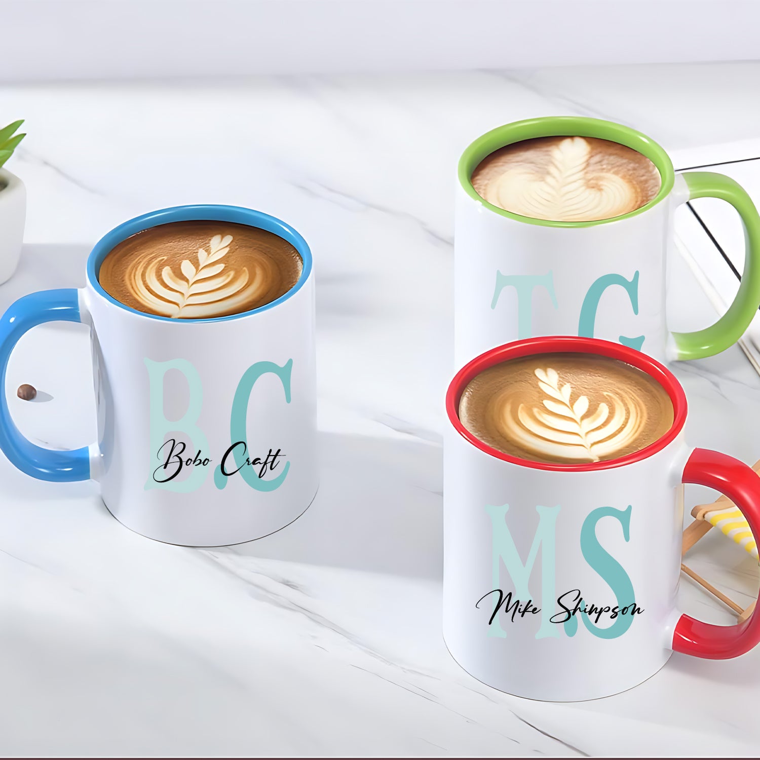 Custom Ceramics Coffee Mug (Letters)