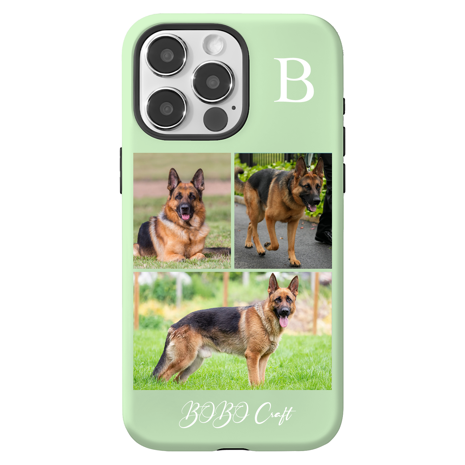 Personalized 2 in 1 iphone Case-3 Photos-BoBo Craft