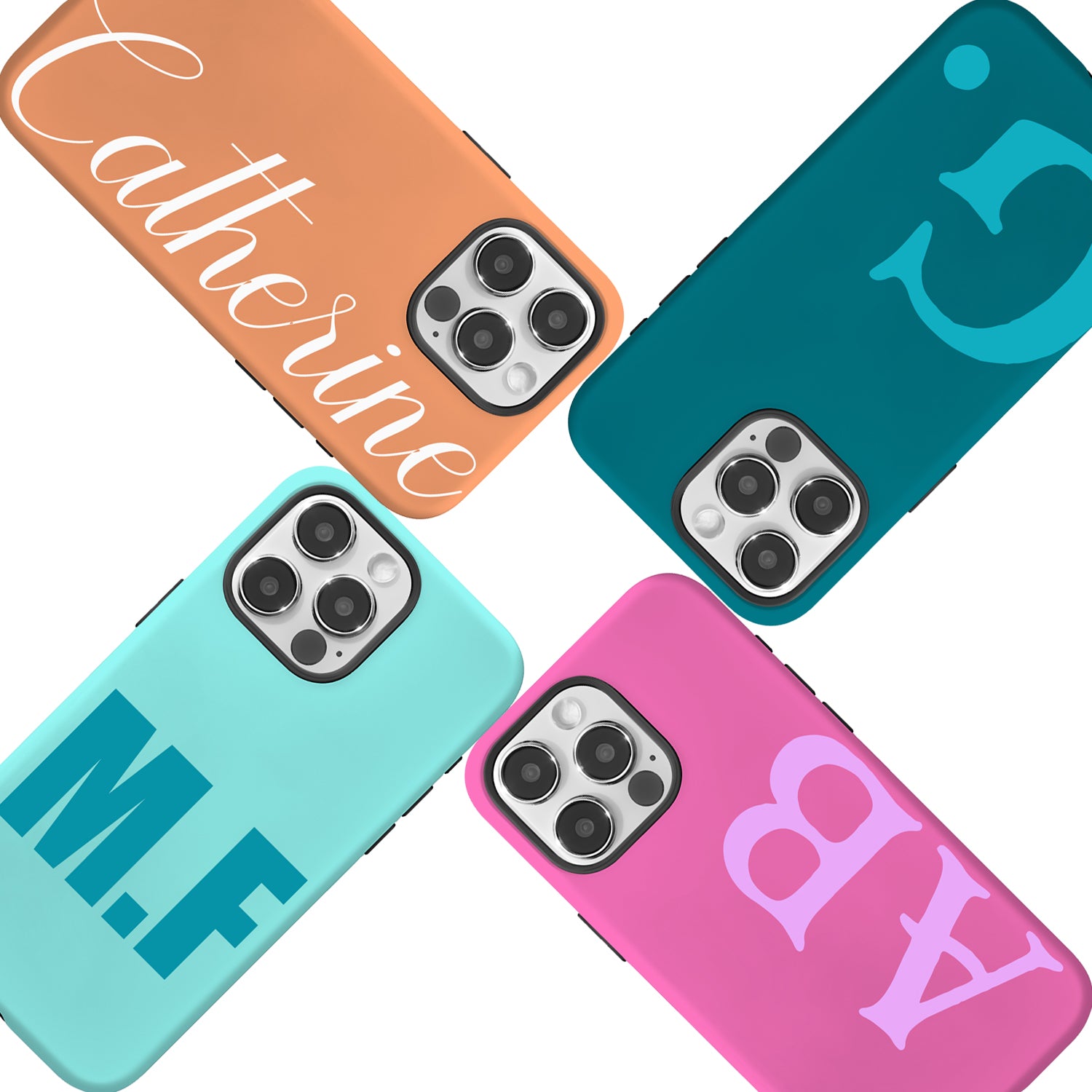 Personalized 2 in 1 iphone Case-Letters-BoBo Craft