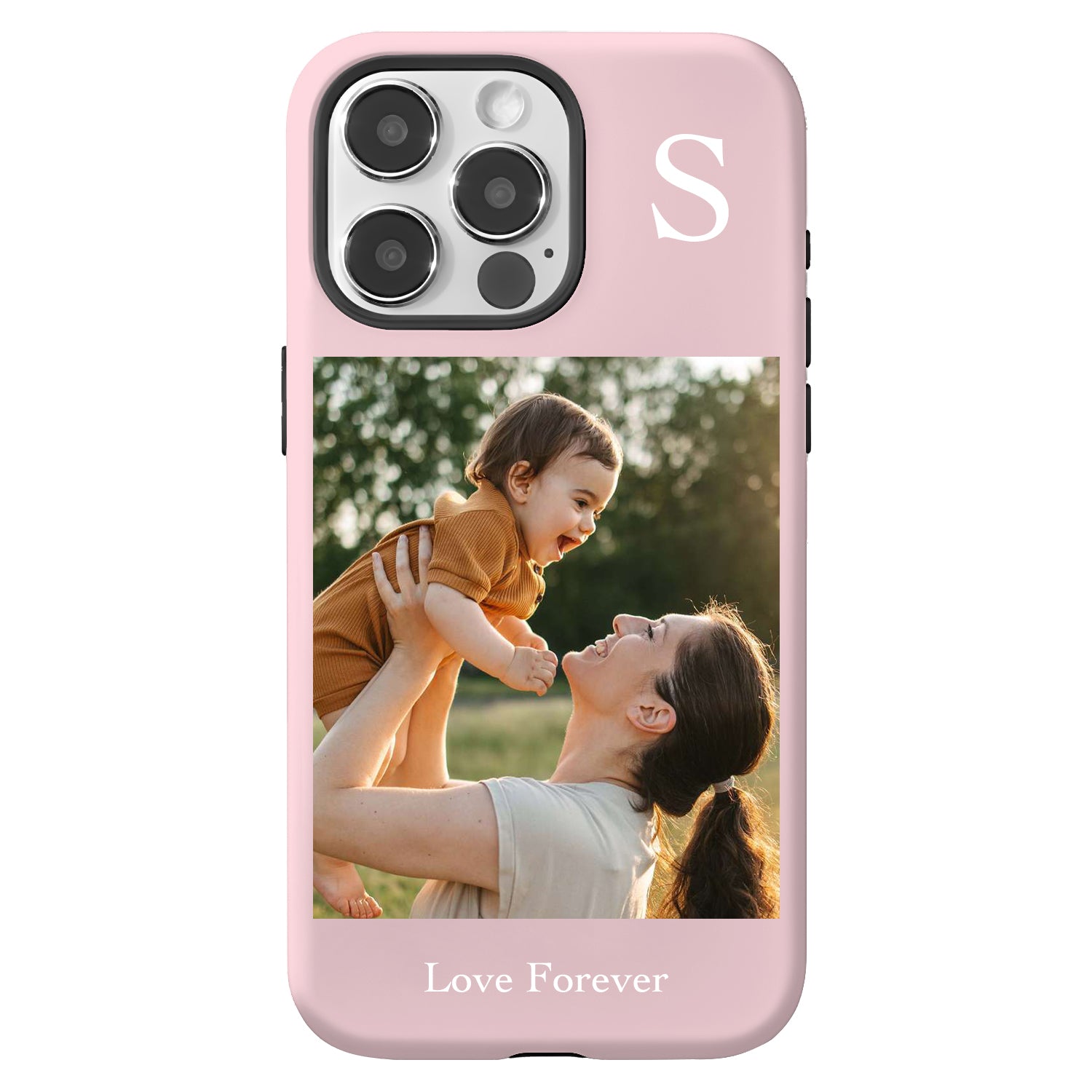 Personalized Dual Layer iphone Case with 1 Photo Initial and Name-BoBo Craft