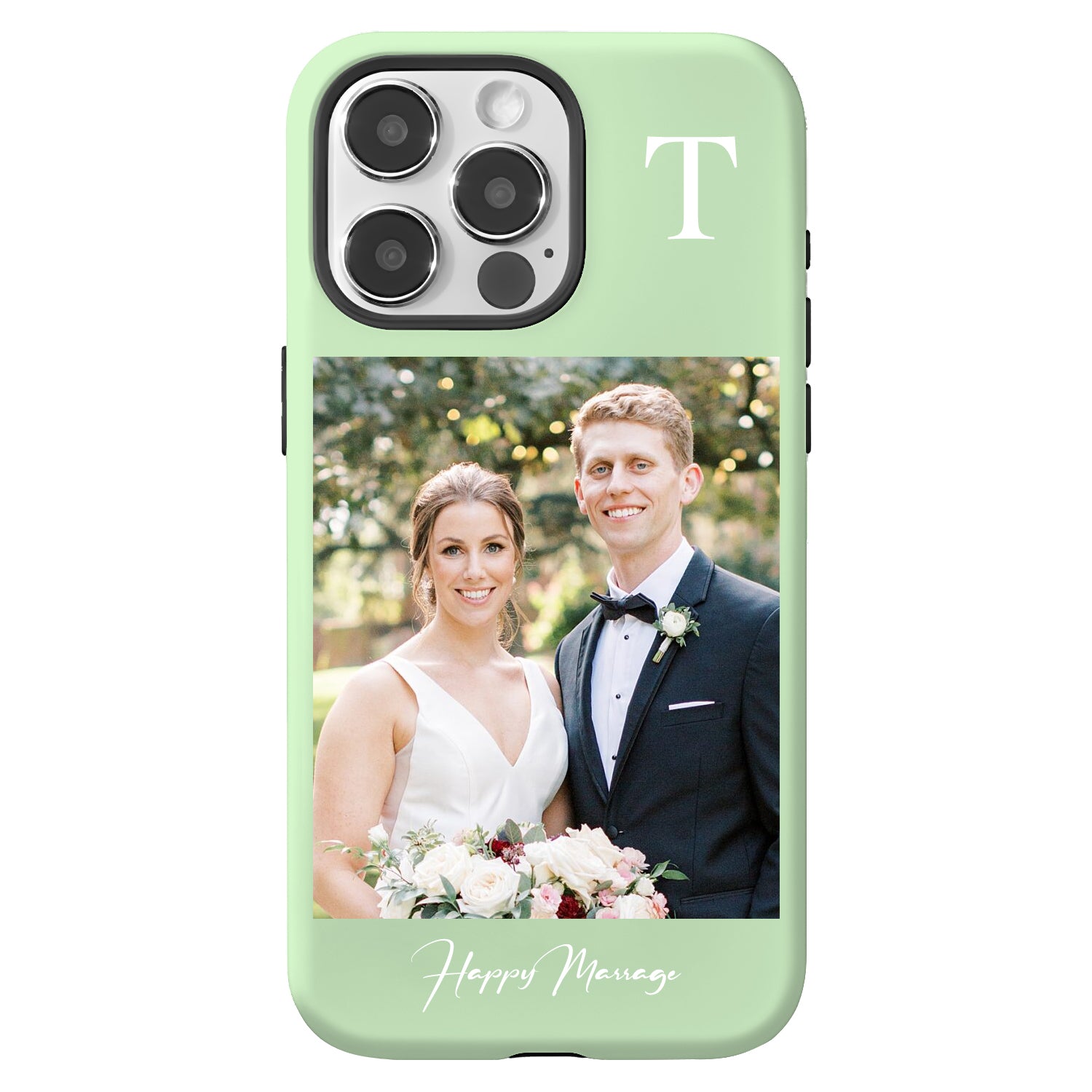 Personalized Dual Layer iphone Case with 1 Photo Initial and Name-BoBo Craft