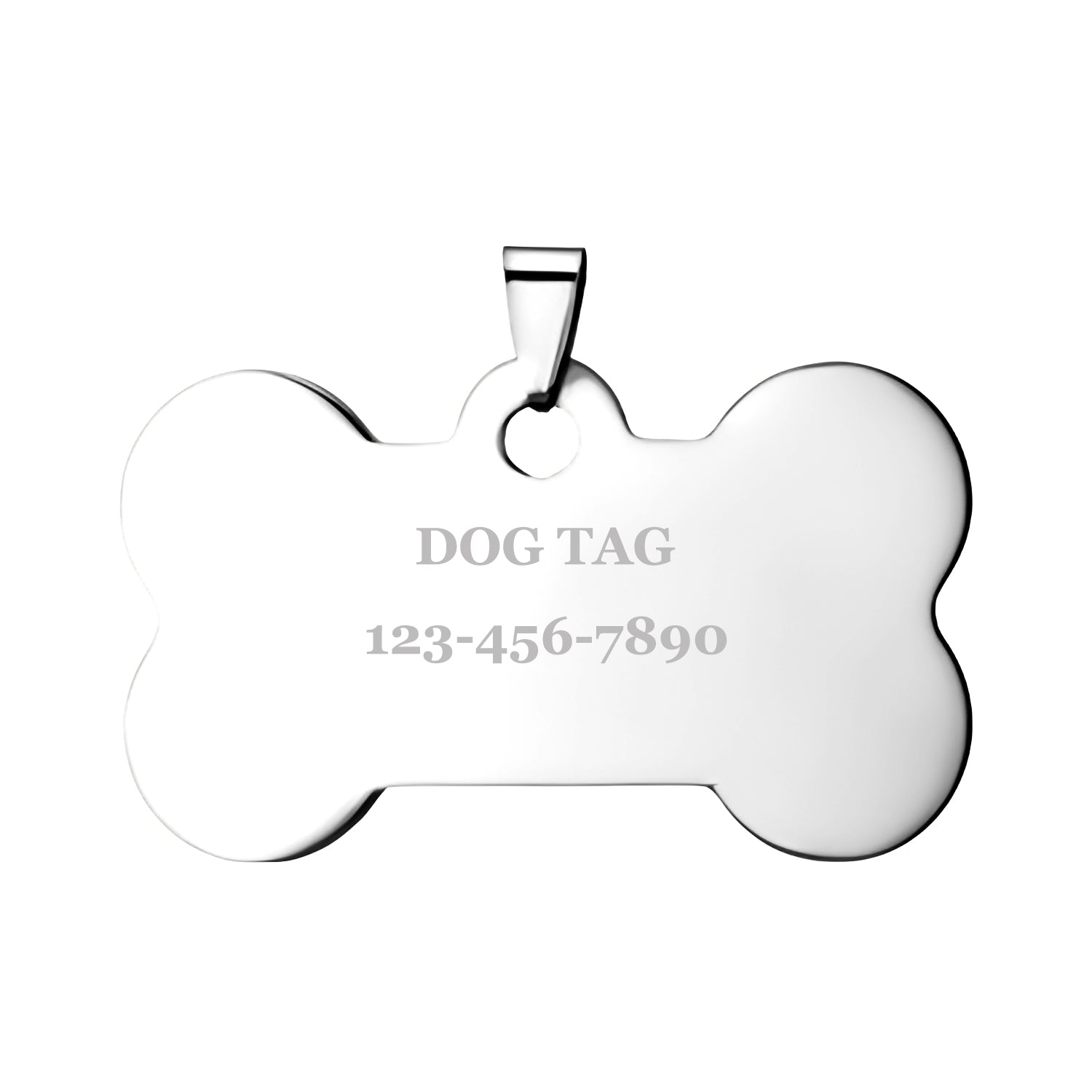 Personalized Engraved Necklace Dog Tag Bone Shape-BoBo Craft