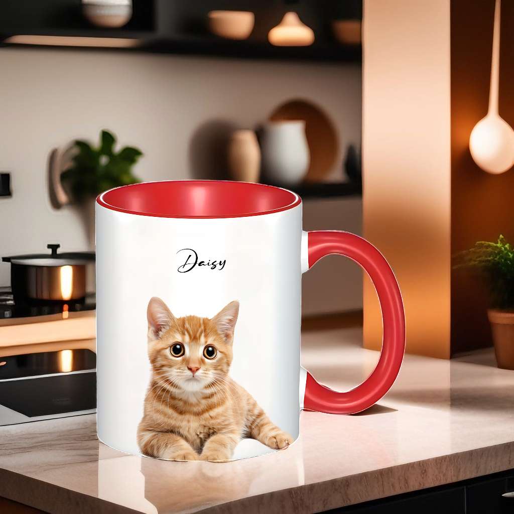 Personalized Pets Picture photo mug-11oz Two Tone-BoBo Craft