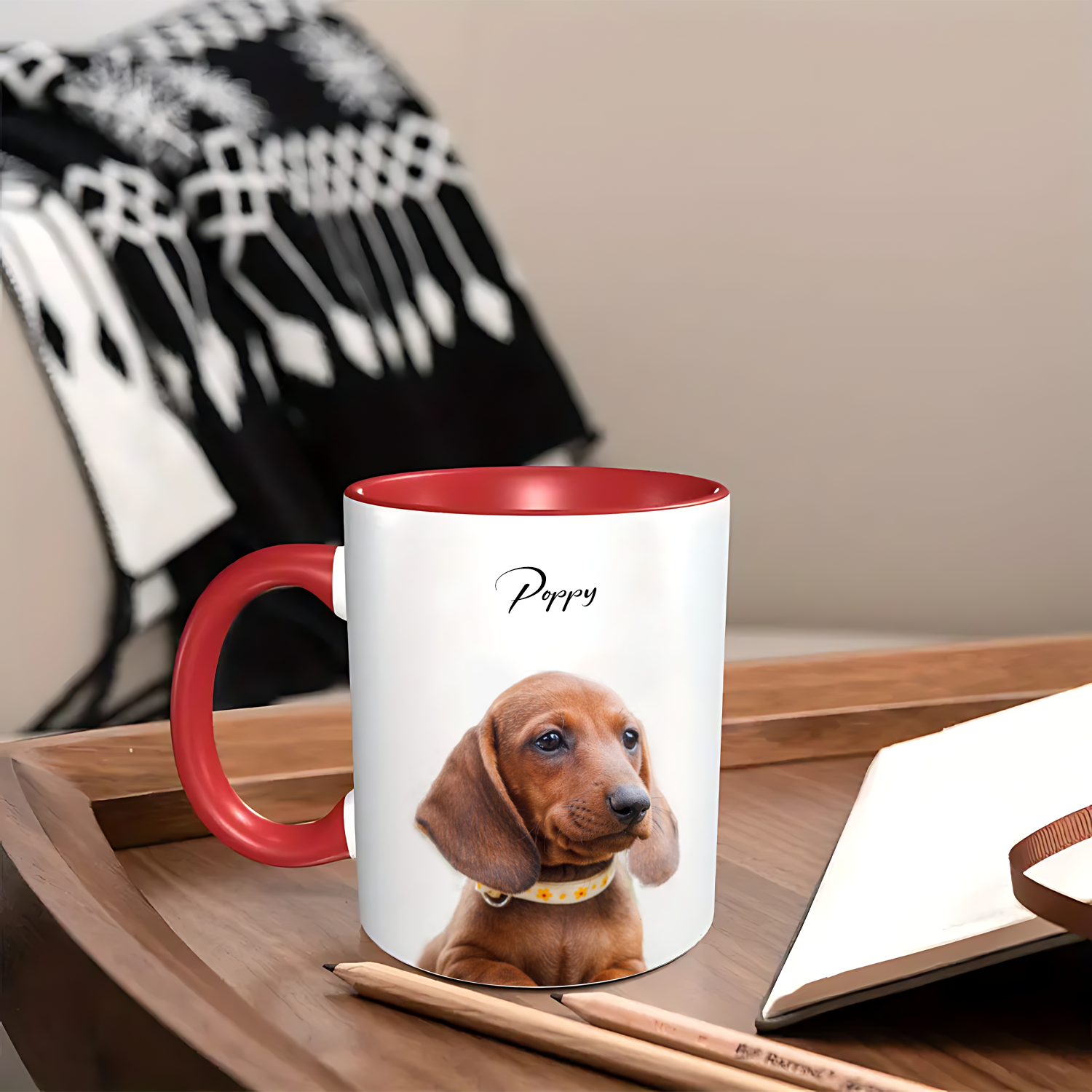 Personalized Pets Picture photo mug-11oz Two Tone-BoBo Craft