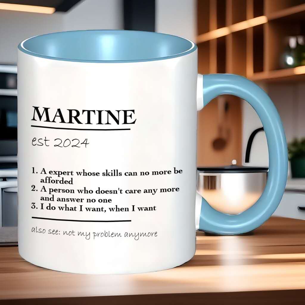 Personalized Retirement Coffee Mug With your Text